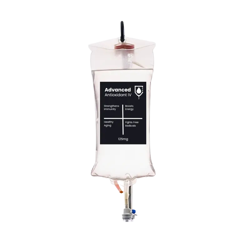 Advanced Antioxidant IV Treatment bag with vitamins and electrolytes