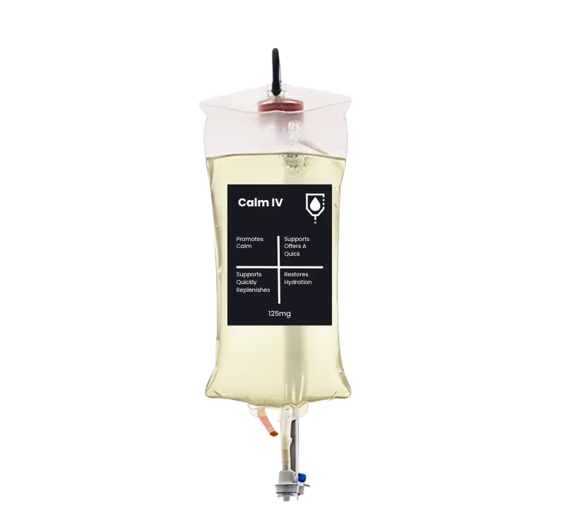 Calm IV Treatment bag with vitamins and electrolytes